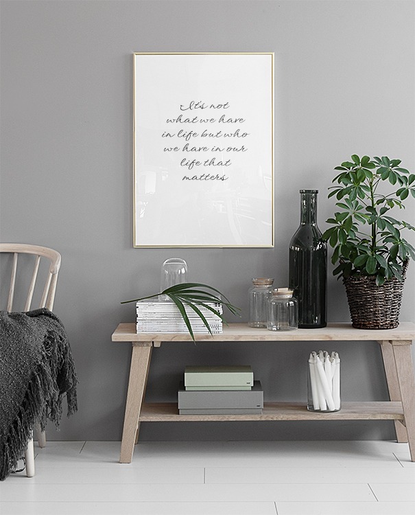 Affiche avec texte et citation Posters de style sobre